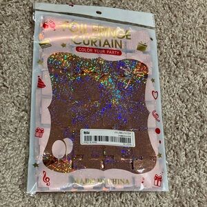 Foil Fringe Curtain Party Backdrop - Rose Gold